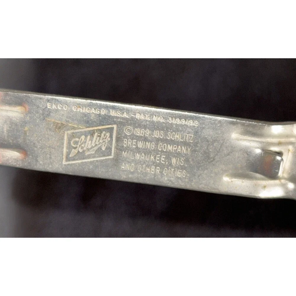 Vintage 1965  Schlitz Beer Can Bottle Opener The Beer That Made Milwaukee Famous